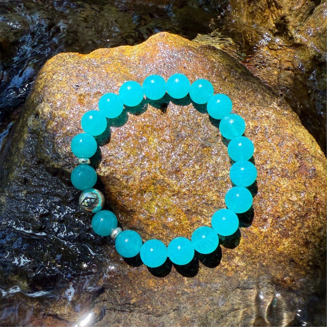 1.Amazonite-Silver